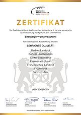 Brotinstitut-Zertifikat