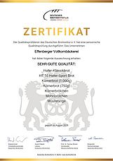 Brotinstitut-Zertifikat