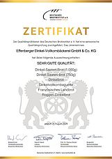 Brotinstitut-Zertifikat